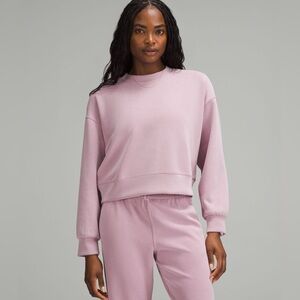 lululemon softstreme oversized cropped sweatshirt